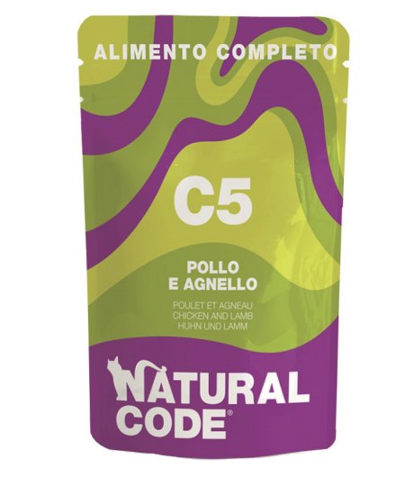 NATURAL CODE GATTO C5 POLLO AGNELLO 70GR (bustina) NATURAL CODE GATTO C5 POLLO AGNELLO 70GR (bustina)