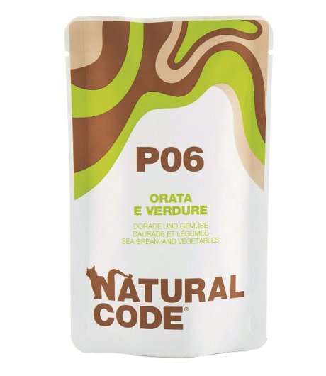 NATURAL CODE GATTO P06 ORATA VERDURE 70GR (bustina)