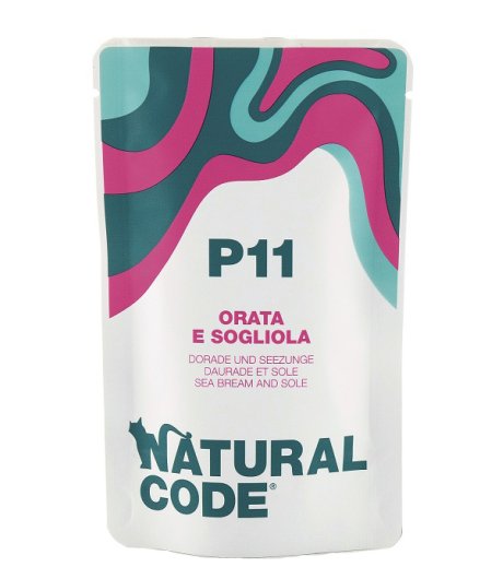 NATURAL CODE GATTO P11 ORATA SOGLIOLA 70GR (bustina)