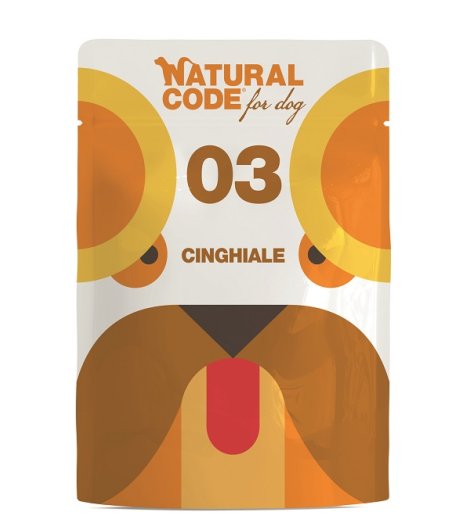 NATURAL CODE CANE 03 CINGHIALE 300GR (bustina)