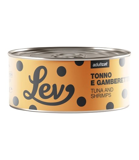 NATURAL LINE LEV GATTO TONNO GAMBERETTI 140GR (lattina)