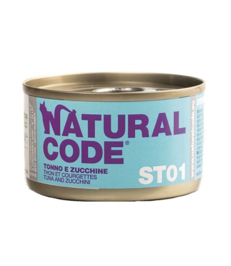 NATURAL CODE GATTO ST01 TONNO ZUCCHINE 85GR (lattina)