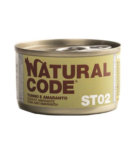 NATURAL CODE GATTO ST02 TONNO AMARANTO 85GR (lattina)
