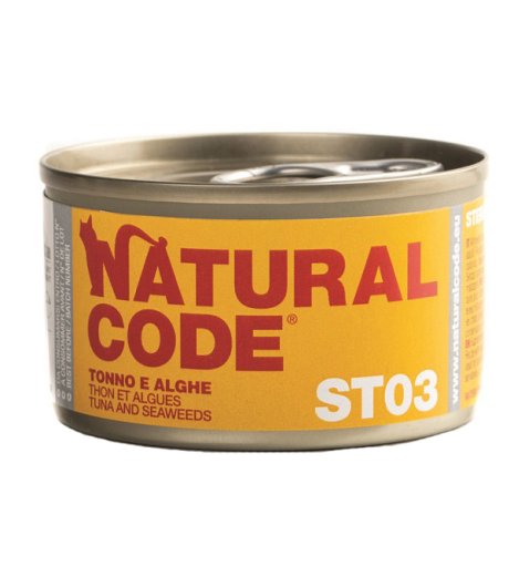 NATURAL CODE GATTO ST03 TONNO ALGHE 85GR (lattina)