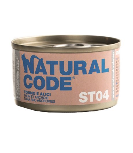 NATURAL CODE GATTO ST04 TONNO ALICI 85GR (lattina)