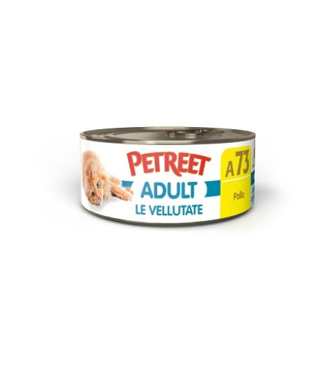 PETREET GATTO ADULT A73 VELLUTATE POLLO 70GR (lattina)