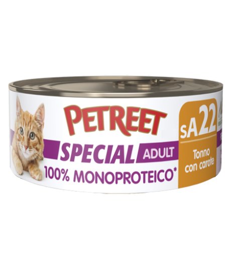 PETREET GATTO SPECIAL ADULT SA24 MONOPROTEICO POLLO CAROTE 60GR (lattina)