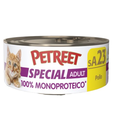 PETREET GATTO SPECIAL ADULT SA32 MONOPROTEICO POLLO 60GR (lattina)
