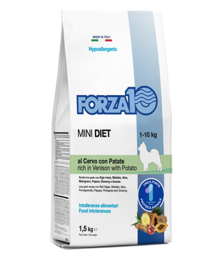 FORZA10 CANE DIET HYPOALLERGENIC MINI ADULT CERVO PATATE 1,5KG