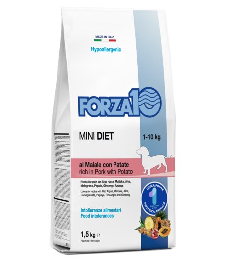 FORZA10 CANE DIET MINI MAIALE PATATE 1,5KG