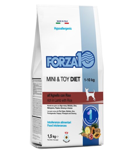 FORZA10 CANE DIET MINI/TOY AGNELLO RISO 1,5KG