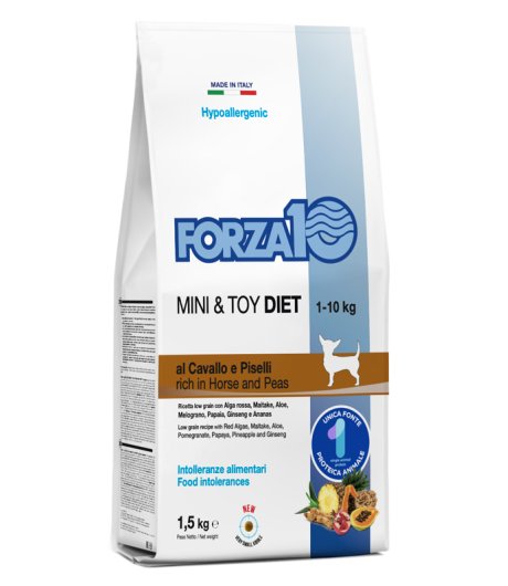 FORZA10 CANE DIET MINI/TOY CAVALLO PISELLI 1,5KG FORZA10 CANE DIET MINI/TOY CAVALLO PISELLI 1,5KG