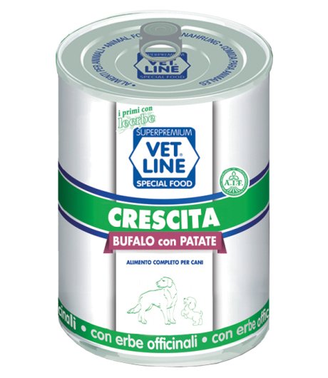 OLISTIKA VET LINE CANE ACCRESCIMENTO BUFALO PATATE 400GR (lattina)