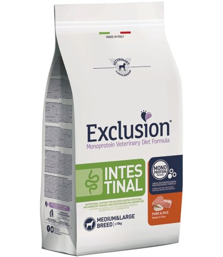 EXCLUSION GATTO DIET INTESTINAL ADULT MAIALE RISO 1,5KG