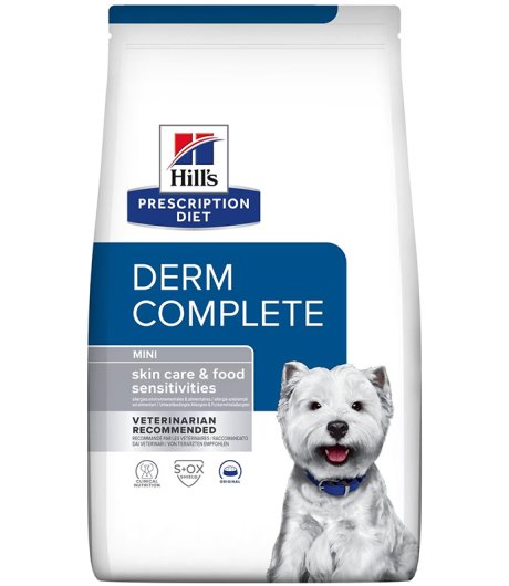 HILL'S CANE DIET DERM COMPLETE SKIN CARE FOOD SENSITIVITIES MINI 1KG
