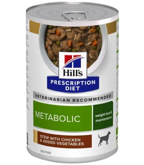 HILL'S CANE DIET METABOLIC WEIGHT LOSS MAINTENANCE STEW POLLO 354GR (lattina)