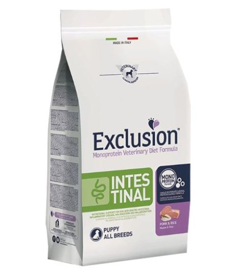 EXCLUSION CANE DIET INTESTINAL ALL BREEDS PUPPY MAIALE RISO 800GR