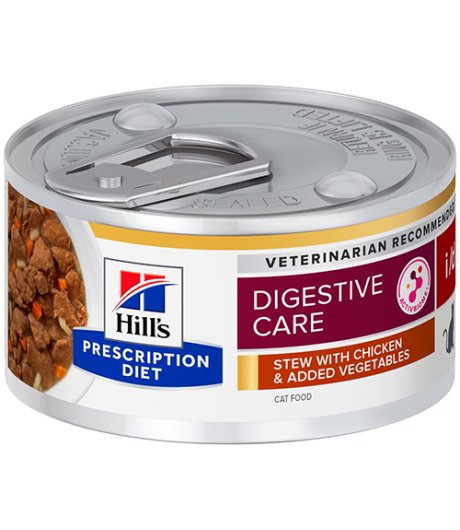 HILL'S GATTO DIET I/D DIGESTIVE CARE BIOME POLLO VERDURE 82GR (lattina)