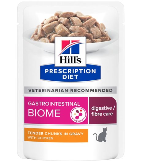 HILL'S GATTO DIET GATROINTESTINAL BIOME DIGESTIVE FIBRE CARE POLLO 85GR (bustina)