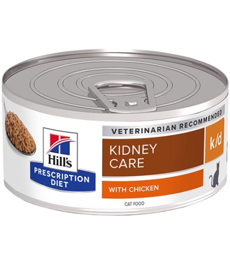 HILL'S GATTO DIET K/D KIDNEY CARE POLLO 156GR (lattina)