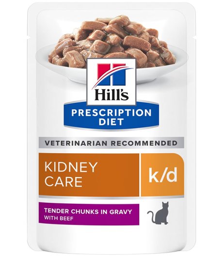 HILL'S GATTO DIET K/D KIDNEY CARE GRAVY (IN SALSA) MANZO 85GR (bustina)
