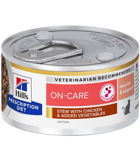 HILL'S GATTO DIET ON-CARE NOURISH SUPPORT STEW BIOME POLLO 82GR (lattina)