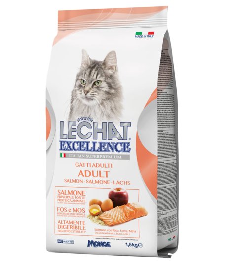 LECHAT GATTO EXCELLENCE ADULT SALMONE 1,5KG
