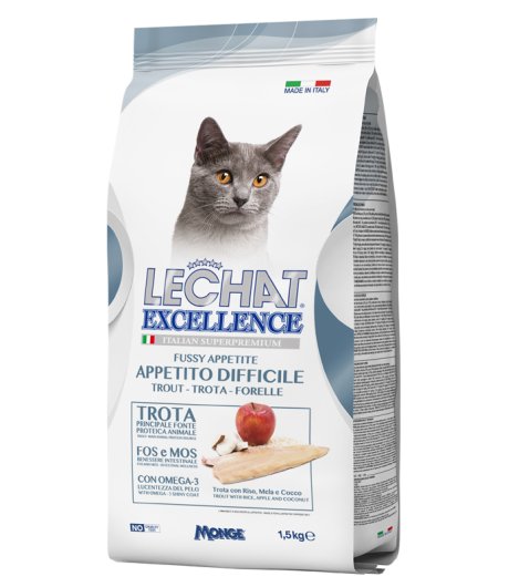 LECHAT GATTO EXCELLENCE FUSSY APPETITE TROTA 1,5KG