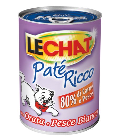 LECHAT GATTO PATE' ORATA PESCE BIANCO 400GR (lattina)