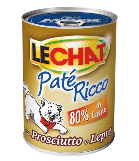 LECHAT GATTO PATE' PROSCIUTTO LEPRE 400GR (lattina)