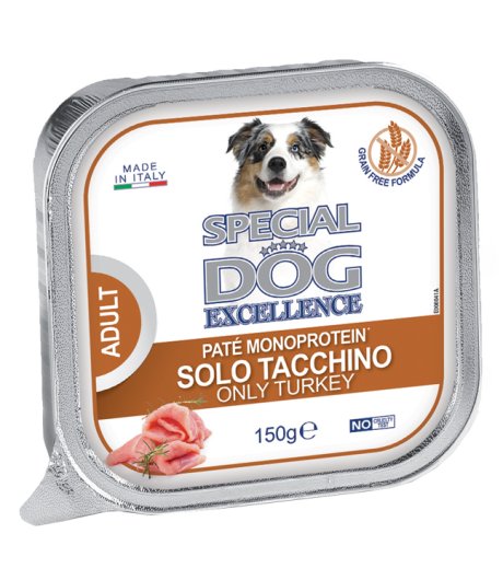 SPECIAL DOG CANE EXCELLENCE MONOPROTEICO ADULT PATE' SOLO TACCHINO 150GR (vaschetta)