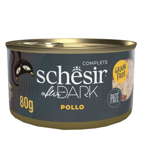 SCHESIR GATTO AFTER DARK GRAIN FREE PATE' ADULT POLLO 80GR (lattina)