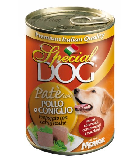 SPECIAL DOG CANE PATE' POLLO CONIGLIO 400GR (lattina) SPECIAL DOG CANE PATE' POLLO CONIGLIO 400GR (lattina)