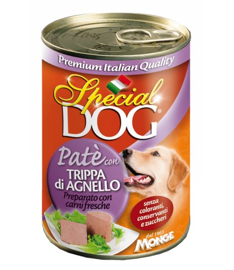 SPECIAL DOG CANE PATE' AGNELLO TRIPPA 400GR (lattina)