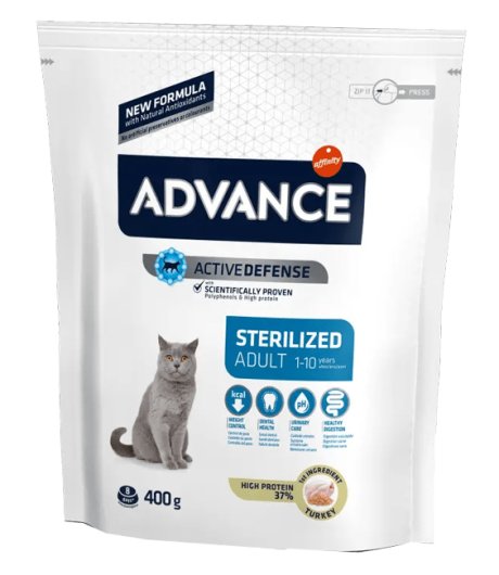 ADVANCE GATTO STERILIZED ADULT TACCHINO 400GR ADVANCE GATTO STERILIZED ADULT TACCHINO 400GR