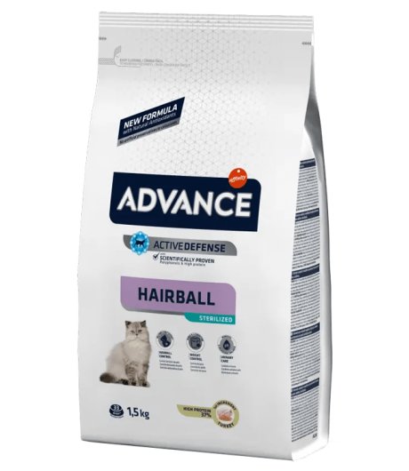 ADVANCE GATTO HAIRBALL STERILIZED TACCHINO 1,5KG FLASH ADVANCE GATTO HAIRBALL STERILIZED TACCHINO 1,5KG FLASH