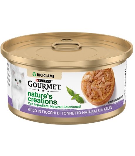NESTLE' PURINA GOURMET GATTO CREATIONS GELEE JELLY TONNETTO 70GR (lattina)