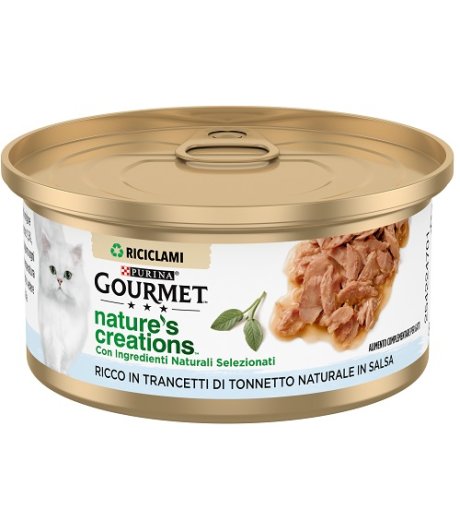NESTLE' PURINA GOURMET GATTO CREATIONS SALSA TRANCETTI TONNO 70GR (lattina)