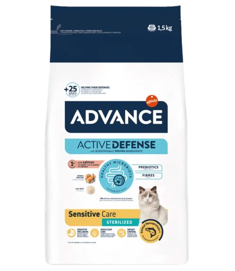 ADVANCE GATTO SENSITIVE STERILIZED SALMONE 1,5KG ADVANCE GATTO SENSITIVE STERILIZED SALMONE 1,5KG