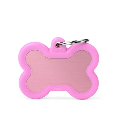 MY FAMILY MEDAGLIETTA OSSO ALLUMINIO/GOMMA ROSA (REF. HTA01PINK) MY FAMILY MEDAGLIETTA OSSO ALLUMINIO/GOMMA ROSA (REF. HTA01PINK)