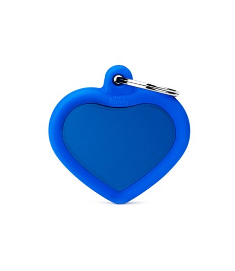 MY FAMILY MEDAGLIETTA CUORE ALLUMINIO/GOMMA BLU (REF. HTA02BLUE) MY FAMILY MEDAGLIETTA CUORE ALLUMINIO/GOMMA BLU (REF. HTA02BLUE)