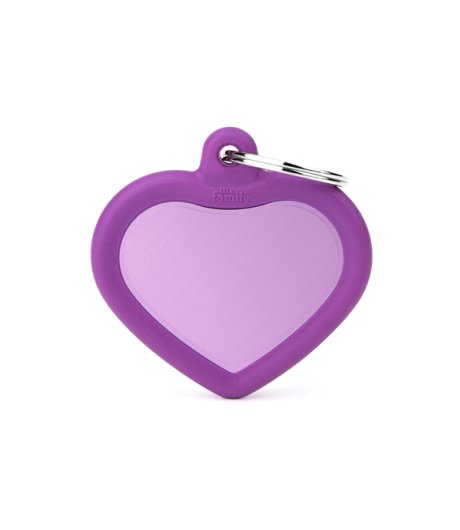 MY FAMILY MEDAGLIETTA CUORE ALLUMINIO/GOMMA VIOLA (REF. HTA02PURPLE) MY FAMILY MEDAGLIETTA CUORE ALLUMINIO/GOMMA VIOLA (REF. HTA02PURPLE)