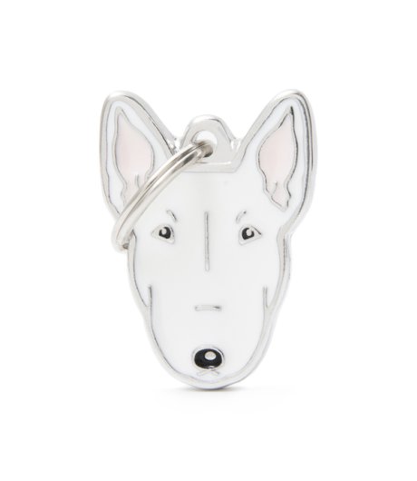 MY FAMILY MEDAGLIETTA BULL TERRIER BIANCO (REF. MF21NWHITE)