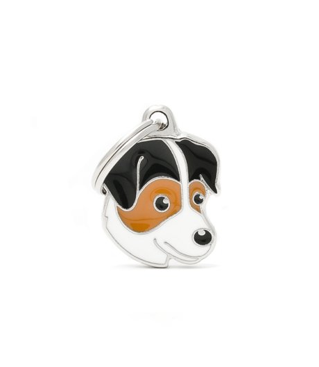 MY FAMILY MEDAGLIETTA JACK RUSSEL MARRONE/NERO (REF. MF25COLORED) MY FAMILY MEDAGLIETTA JACK RUSSEL MARRONE/NERO (REF. MF25COLORED)