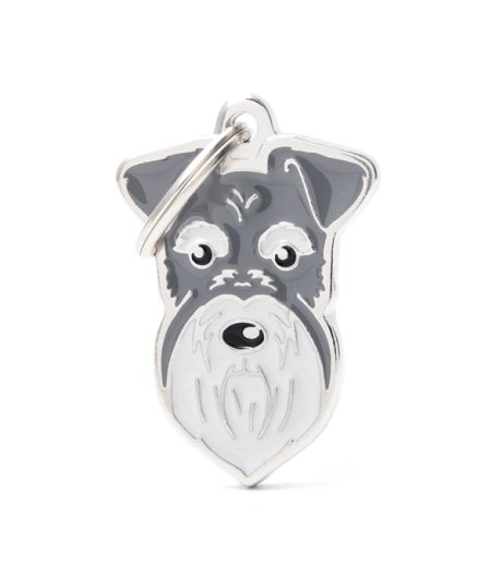 MY FAMILY MEDAGLIETTA SCHNAUZER GRIGIO (REF. MF27NGREY) MY FAMILY MEDAGLIETTA SCHNAUZER GRIGIO (REF. MF27NGREY)