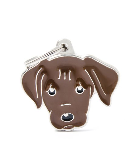 MY FAMILY MEDAGLIETTA LABRADOR CIOCCOLATO (REF. MF31CHOCOLATE)