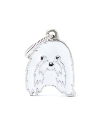 MY FAMILY MEDAGLIETTA MALTESE BIANCO (REF. MF33)