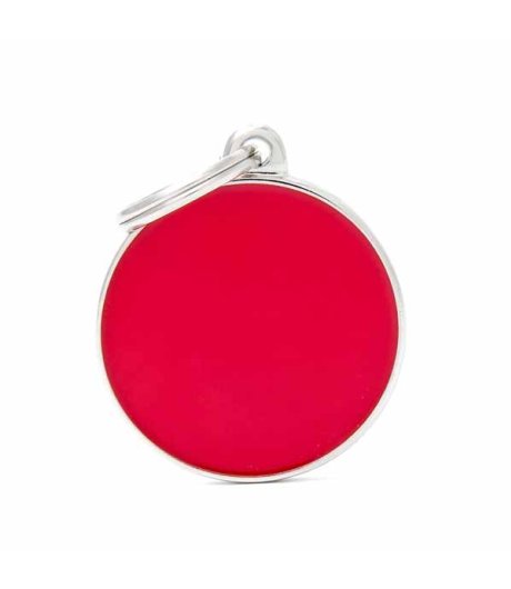 MY FAMILY MEDAGLIETTA CERCHIO (L) ROSSO (REF. BH25)