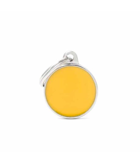MY FAMILY MEDAGLIETTA CERCHIO (S) GIALLO (REF. BH27)