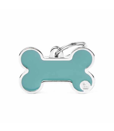 MY FAMILY MEDAGLIETTA OSSO (L) AZZURRO (REF. BH50LIGHTBLUE)
